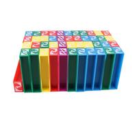 Ausla Tumbling Blocks 45 Pcs Plastic Building Blocks Set, Multi Colors Stacking Game for Kids, Stable Tower for Educational Play and Parent-Child Bonding