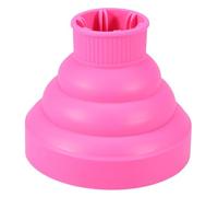 Ausla Universal Diffuser Hair Dryer Attachment, Silicone Material, Collapsible Travel Diffuser for Curly Hair with Efficient Heat Distribution and Easy Cleaning (Pink)