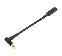 Ausla USB C to 5.5x2.5mm Adapter for Laptops,20v/5a | 100W PD Fast Charging,Aluminum Alloy , Nylon,Compact , Lightweight for Tablet Users,Plug , Play