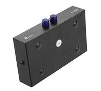 Ausla USB Sharing Switch, Iron Shell USB 2.0 Manual Switcher Box, 2 Port PC Printer Scanner Selector, Sync Button, for Home Office Desk Setup and Multi Computer Users (-port manual)
