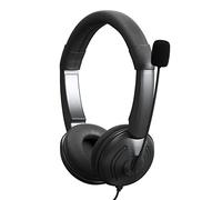 Ausla USB Wired Headset, On Ear Computer Headphone with Noise Cancelling Microphone, 40mm Driver, In Line Volume Control and Speaker Mic Mute, for Call Center Office Online Class