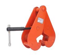 Ausla Vertical Beam Clamp, Alloy Steel Beam Lifting Clamp 3T Capacity 80 to 320mm Opening Range, Forged Heat Treated Threaded Shaft, for Rigging Warehouses Construction Sites