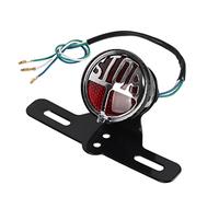 Ausla Vintage Motorcycle Tail Light Brake Stop Lamp with Heavy Duty License Plate Bracket Universal Fit for ATV Decathy Updated Bulbs High Brightness Low Power Consumption