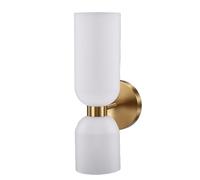 Ausla Wall Sconce Double Head Frosted Glass Upward Downward Light (A)