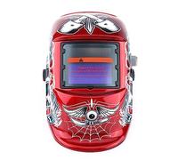 Ausla Welding Helmet, UV IR Welding Helmet Welding Mask Grinding Helmet Automatic Darkening Solar for Electrical Work 9.2 x 4.2cm Viewing Window