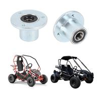 Ausla Wheel Hex Hub Adapter, 2 Pieces 17 Mm Go Kart Front Wheel Hub, Impact-resistant Steel Alloy Bearing Seal, Improved Driving Stability, ATV, Quad Bike, UTV