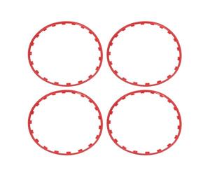 Ausla Wheel Nylon Protectors for 20in Wheels 4 Pack Easy Installation Custom Fit Scratch Guard for 2021 2022 2023 Daily Driving (Red)