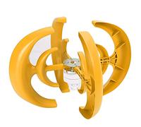 Ausla Wind 4 Blade Vertical Axis Wind Power Generator 400W 48V Alloy Steel and Plastic Low Start Speed Stable Running for Boats Cabins Terraces RV (48V)