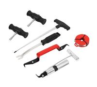 Ausla Windscreen Glass Removal Set Professional Windshield Removal Tool Kit 7 Pcs with Tempered Steel Vane/Wing for Bonded and Rubber Seal Screens