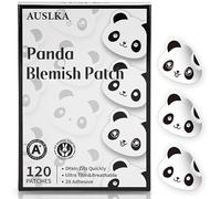 AUSLKA Panda Pimple Patches - 120 Patches, Hydrocolloid Patches - Blemish Patch - Pimple Stickers Cute,Patches To Cover Facial Stickers
