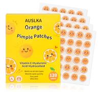 AUSLKA Pimple Patches Hydrocolloid Patches, Orange Shape Pimple Patches for Face, Zit Patches Contain Vitamin C, Cute Blemish Patches for Women, 120 Patches Cover Spot in Skin