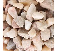Ausluru 11lbs Natural River Rocks, Polished Pebbles for Plants Garden, 1-2 inch Decorative Peach Stones, Ideal for Fish Tank, Vases, Crafting, Home Decor and Garden Landscaping Rocks,Peach