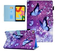 AUSMIX Case for iPad 9.7 Inch 2018 2017/Air 2 Case, PU Leather Smart Stand Wallet Protective Cover with Auto Sleep/Wake for iPad 6th/5th Gen 9.7 Inch, Purple Butterfly