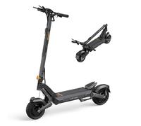 Ausom Foldable Electric Scooter, L2 Max 10'' Electric Scooters Adult with Dual Motor, 25Km/h Max Speed 48V 20.8Ah Battery, 90km Range, E Scooters with Swingarm Suspension, E-ABS (Dual Motor)