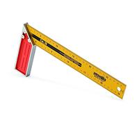 Ausonia - 47462 Try carpentry graduated square to very high precision with Handle in Aluminium, 30 cm