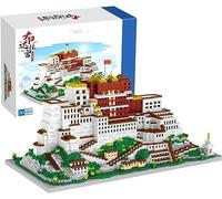 Auspcers Architectural Model Building Blocks Set, 4902PCS Potala Palace World Famous Architecture Model Building Set, Micro Building Blocks Toys Gift for Adults and Kids