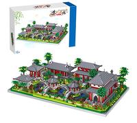 Auspcers Garden Chinese Style Architecture Nano Mini Building Model, 4179PCS Micro Block Toy High Challenge Chinese Style Suzhou Garden Model, Mini Nano Bricks Modular Construction