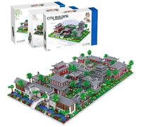 Auspcers Garden Chinese Style Architecture Nano Mini Building Model, Micro Block Toy High Challenge Chinese Style Suzhou Garden Model, Mini Nano Bricks Modular Construction(3-in-1)
