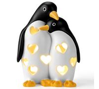 Auspicious beginning Penguin Couple Gifts for Wife Husband 2 in 1 Resin Penguin Figures To My Love Wedding Gifts for Couple Penguins Gift Ornament for Lover Birthday Anniversary Valentine’s Day