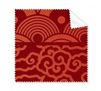 Auspicious Clouds Waves Pattern Chinese Japanese Style Glasses Cloth Cleaning Cloth Gift Phone Screen Cleaner 5pcs