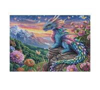 Auspicious Dragon Cloud Sea 300 Piece Pack DIY Jigsaw Puzzle Collectors Cognitive Development Educational Decorative Puzzle Gifts for Adults High-grade Cardboard 300 PCS/40x28cm