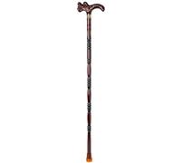 Auspicious Dragon Head Decoration Walking Cane, Independent Non-Slip Crutch for The Elderly(90Cm(Use Height 166 175Cm))