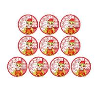 Auspiciously Snake Year Window Clings 18Pcs Chinese New Year Blessing Sticker Decal for Spring Festival Decors Spring Festival Clings
