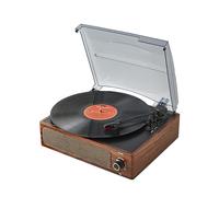 Auspicium Turntables Belt-Drive Record Player with Turntable Built-in Speakers for Vinyl Records,Vintage Record Player Support 33&45 RPM with Advanced Magnetic Cartridge for Christmas or Birthday Gift