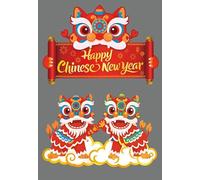 Ausril 2026 Chinese New Year Door Sign,Lunar New Year Wood Decor,Happy Chinese New Year Wall Sign,Lunar New Years Dragon Door Decor Red,China Dragon Wall Decoration, for Home Living Room Office Porch