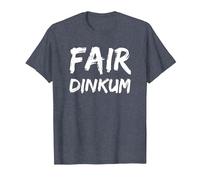 Aussie/Australia Lovers Slang - Funny Fair Dinkum Joke T-Shirt, Men, Heather Blue, 6X-Large