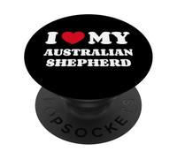 Aussie Australian Shepherds I Love My Australian Shepherd PopSockets Adhesive PopGrip