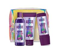 Aussie Blonde Gift Bag, Purple Shampoo Womens Gift Sets - Shampoo and Conditioner Set + 3 Minute Miracle Hair Mask, Hair Care Gift Set with Make Up