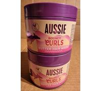 Aussie Bouncy Curls Butter Hair Mask 2 Pack x500ml Detangle Nourish Deeply Moist