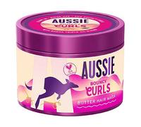 Aussie Bouncy Curls Butter Hair Mask 500ml to Detangle, Nourish and Deeply Moisturise Wavy and Curly Hair, Infused with Jojoba, Coconut and Australian Macadamia Nut Oils, Vegan and Cruelty-Free