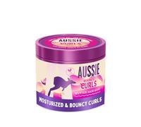 Aussie Bouncy Curls Butter Hair Mask 500ml to Detangle, Nourish and Deeply Moisturise Wavy and Curly Hair, Infused with Jojoba, Coconut and Australian Macadamia Nut Oils, Vegan and Cruelty-Free