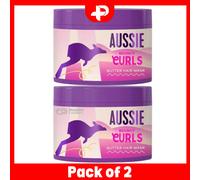 Aussie Butter Hair Mask Bouncy Curls Jojoba Oils & Macadamia Nut 450ml Pack of 2