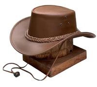 Aussie Cowboy Western Outback Tan Hat with Shapeable Brim - Tan Brown, Adjustable Fit, Durable and Stylish (UK, Alpha, M, Brown)