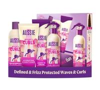 Aussie Curls Giftset: Shampoo, Conditioner, Leave-In Cream and Hydrating Spray. For Wavy, Curly And Coily Hair