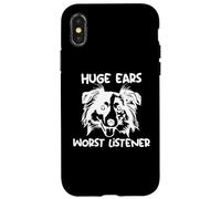 Aussie huge ears worst listener, Australian Shepherd Case for iPhone X/XS