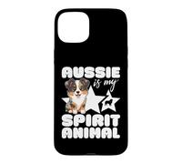 Aussie Is My Spirit Animal Kawaii Australian Shepherd Case for iPhone 15 Plus