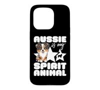 Aussie Is My Spirit Animal Kawaii Australian Shepherd Case for iPhone 15 Pro
