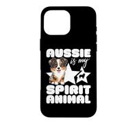 Aussie Is My Spirit Animal Kawaii Australian Shepherd Case for iPhone 16 Pro Max