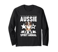 Aussie is My Spirit Animal Kawaii Australian Shepherd Long Sleeve T-Shirt