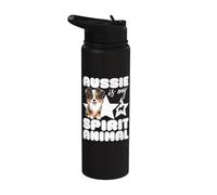 Aussie is My Spirit Animal Kawaii Australian Shepherd Stainless Steel Insulated Water Bottle