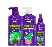 Aussie Kids Shampoo, Conditioner, and Detangler Bundle, Sulfate Free and Paraben Free, Shampoo and Conditioner 16 fl oz each, Spray 8 fl oz