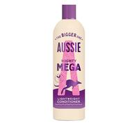 Aussie Mighty Mega Lightweight Conditioner 400ml. Daily Moisturiser for All Hair Types. Infused with Australian White Strawberry. Vegan and Cruelty-Free. Lightweight, Rinse-off or Leave-In Formula
