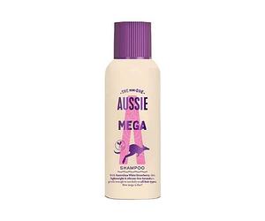 Aussie Mighty Mega Shampoo 100ml. Gently Cleansing Shampoo for Soft and Shiny Hair