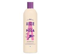 Aussie Mighty Mega Shampoo 400ml. Gently Cleansing Shampoo for Soft and Shiny Hair. Infused with Australian White Strawberry. Vegan and Cruelty-Free. Lightweight Formula