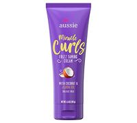 Aussie Miracle Curls Frizz Taming Cream 6.8 Ounce (Coconut & Jojoba Oil) (2 Pack)