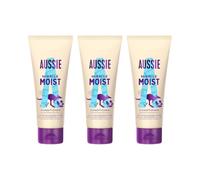 Aussie Miracle Moist Conditioner for Dry, Brittle Hair, 200ml, Pack of 3